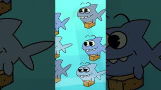 Counting Baby Sharks Song #shorts #kidssong #babyshark