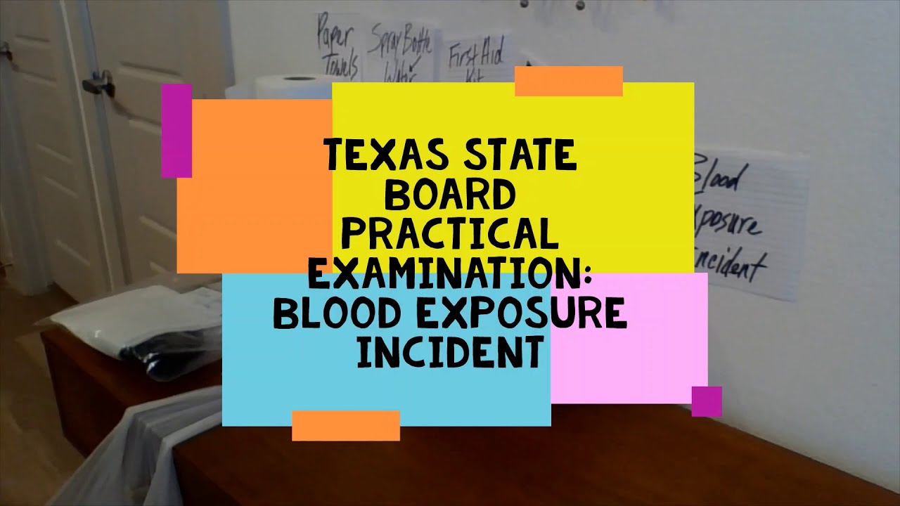 Blood Exposure Incident | Texas State Board Cosmetology Practical Exam