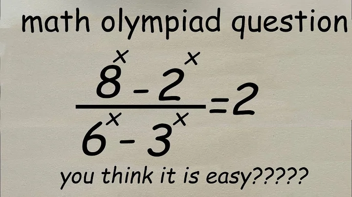 Math Olympiad Question  You should know this trick!! Equation Solving
