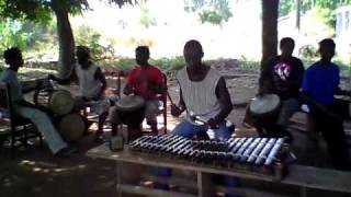 Wonuwali Bentouraya, Jamming With Djembe, Balafon And Doundouns In Guinea