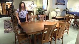 Alexandria Dining Table From Simply Amish - Lainey's Furniture