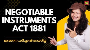 Negotiable Instruments Act 1881|Negotiable Instruments Act 1881 In Malayalam | CMA |CA| Bcom | LLB