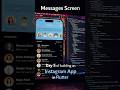 Day 5 of building an Instagram app in flutter under 30 seconds. 🧑💻💻