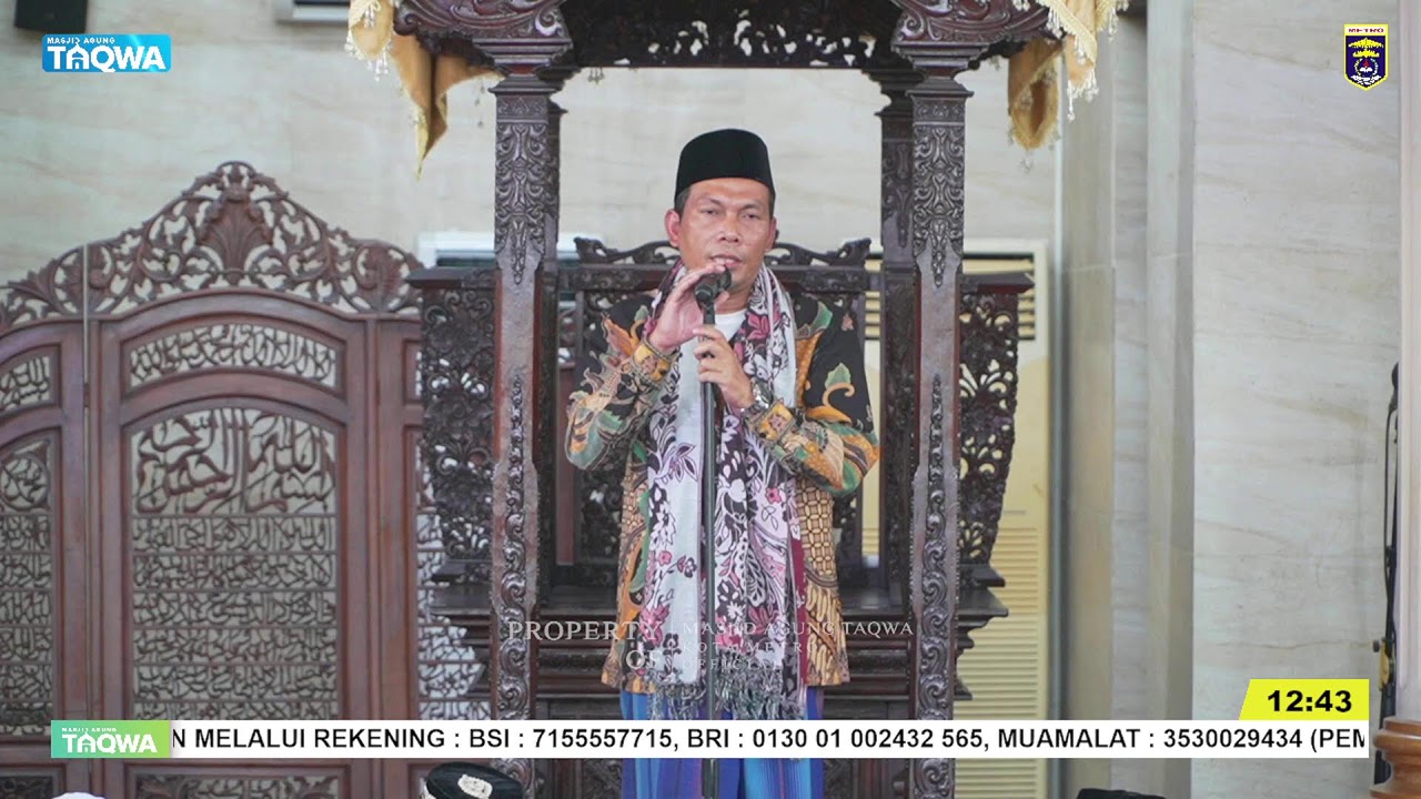 [LIVE] Khutbah Jum'at || Khotib : Ustadz Jamal Idrus As-Syafi'i || 16 Januari 2026