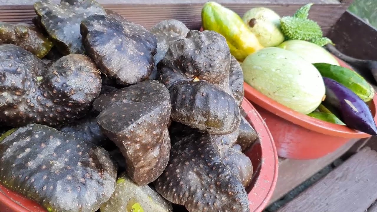 (Корейская деревня) Маринование перца чили и приготовление пибимпапа с маринованными овощами