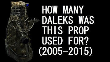 The story of a veteran New Series Dalek prop