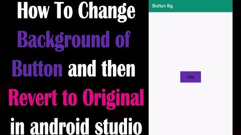 Set button background programmatically android | Android App Tutorial for beginners 2020 video#07