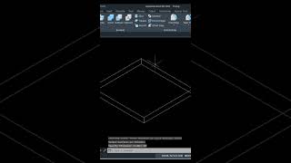 THICKEN COMMAND AUTOCAD #shorts #short #autocad #viral