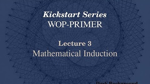 Well Ordering Principle Lecture 3 Mathematical Induction