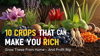 10 Easy & Profitable Crops You Can Grow From Your Home.