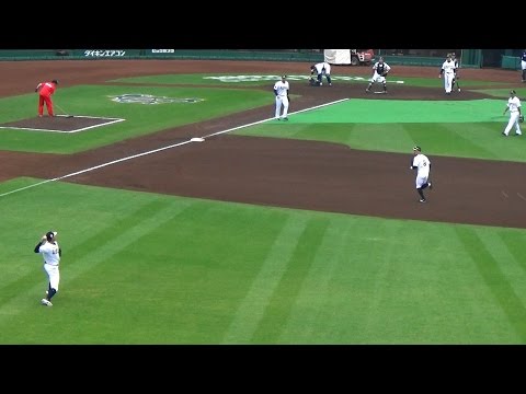 オリ強肩コンビ 駿太＆糸井／オリックスバファローズ－埼玉西武ライオンズ_10回戦_2016.05.28