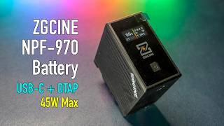 9600mAh 70Wh   OLED Display   PD 36W Fast Charge! ZGCINE BT-NPF970 CRUSHES Sony Original