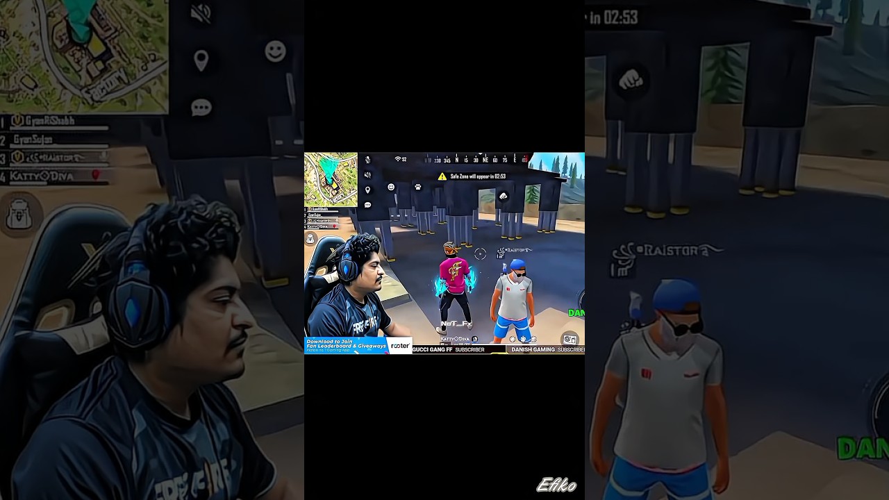 RAISTAR AND GYANGAMING FANNY MOMENTS ☠️ #gyangaming #raistar #freefire