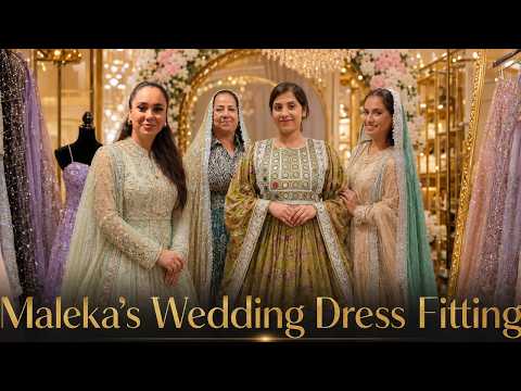 Malika's Wedding Dress Fitting | پرو لباس عروسی ملیکا | @maleka_mati Wedding