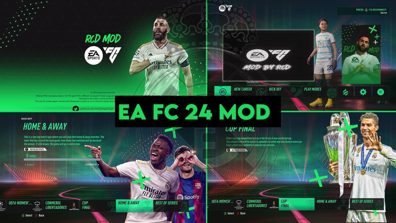 EA FC 24 THEME MOD FOR FIFA 14 PC 