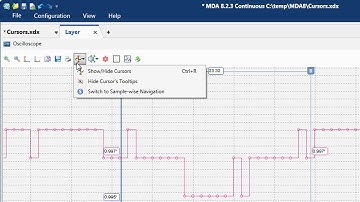 MDA V8 – Using the Oscilloscope