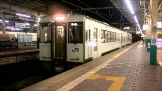 【信越本線なのに気動車】キハ112-202+キハ111-202、新潟駅を発車【間合い運用】