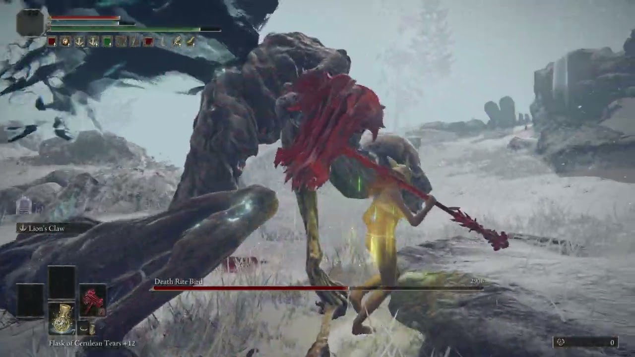 Bullying Death Rite Bird - NO HIT (NG+3) Melee Only/Solo/No Shield/No Parry/No Summons - Elden Ring