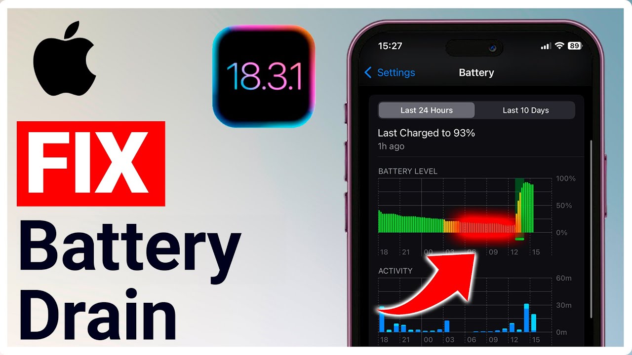 iOS 18.3.1 - How to Fix Battery Drain on iPhone - YouTube