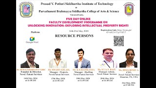 FDP on Unlocking Innovation: Exploring Intellectual Property Rights - DAY  - 1 of Five Day FDP