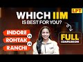 IIM Indore vs IIM Rohtak vs IIM Ranchi: Which IIM is Best for You? Top IIMs Comparison