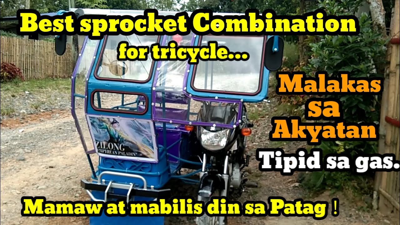 best-sprocket-combination-pang-tricycle-akyatan-at-patag-youtube
