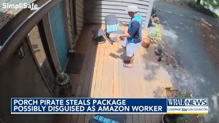 Fake Amazon Worker Stealing Packages; Durham PD is looking for the suspect