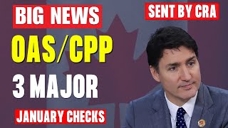 Big News: 3 Major January Checks Coming for OAS Recipients - Don’t Miss Out!