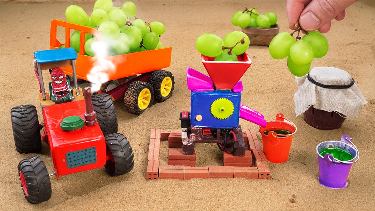DIY Mini  Grape Harvester Builds a Strong Brick and Concrete Bridge for Farm Transport