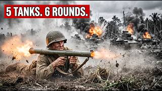 Did He Cheat Death Japanese Saw One Soldier Destroyed 5 Tanks With 6 Rounds And a Pistol!