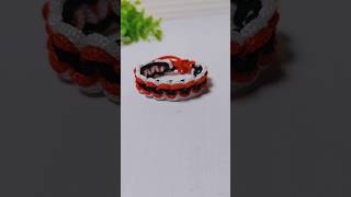 three colours macrame bracelet tutorial #paracordknots #macramebracelet