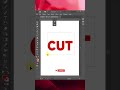 Master the Art of the Cut Text Effect in Illustrator #shorts
