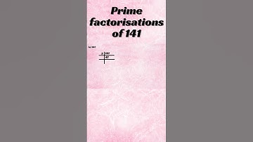 Prime factorisation of 141