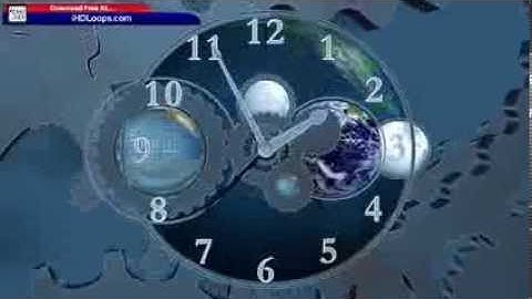 Free Video Backgrounds HD World Clock