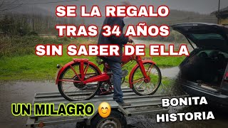 ENCUENTRO TITULAR Y LE DEVUELVO LA MOTO TRAS 34 AÑOS  ÉL NO LO SABÍA