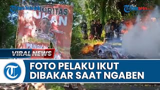 Detik detik Perusakan Baliho Bergambar Tersangka Tegar Rafi Seusai Pengabenan Putu Satria