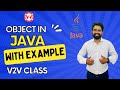 Object in Java with example | V2V Class | In Hindi.