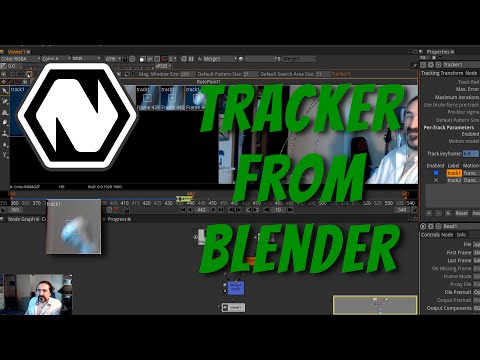 Natron 2.1 : "Tracker" de Blender. Déplacement / Déformation dynamique suivant des points