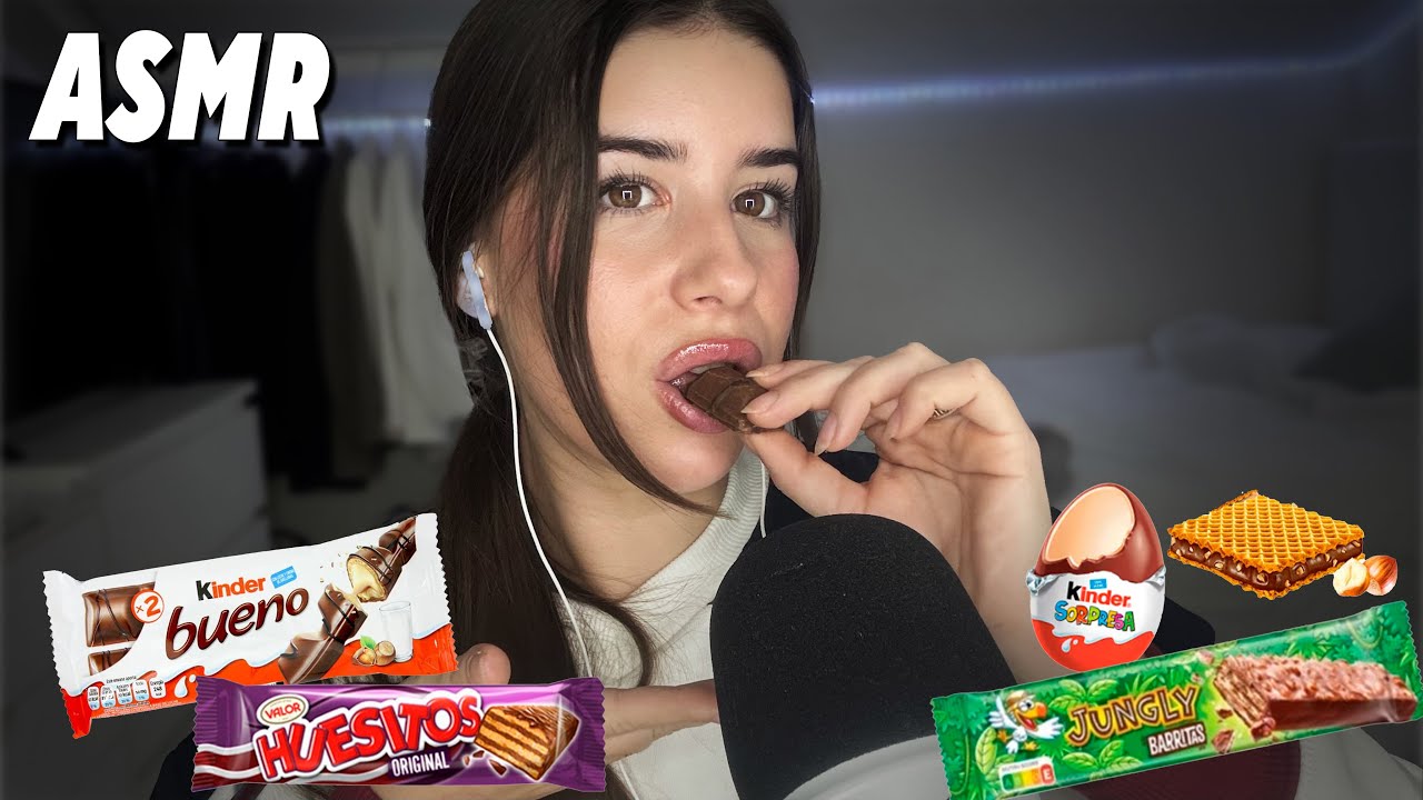ASMR COMIENDO CHOCOLATES 🍫 CRUNCHY EATING SOUNDS