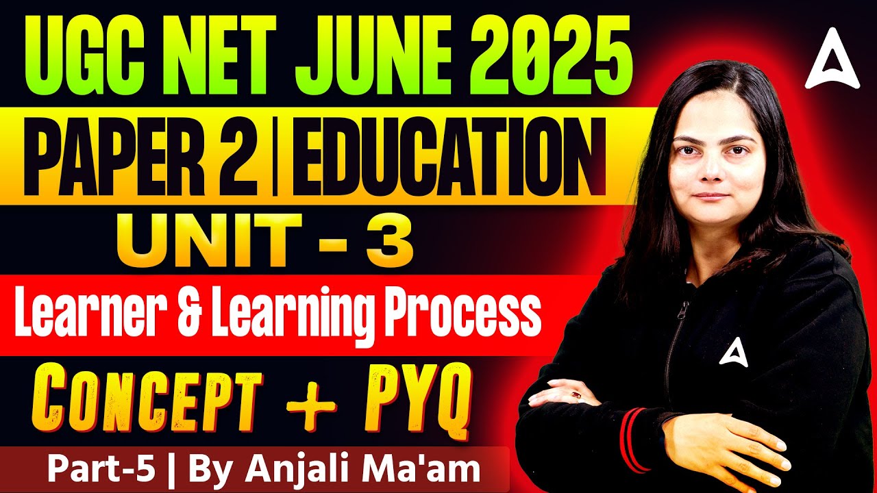 UGC NET Education Unit 3 Learner and Learning Process Concept And PYQs ...