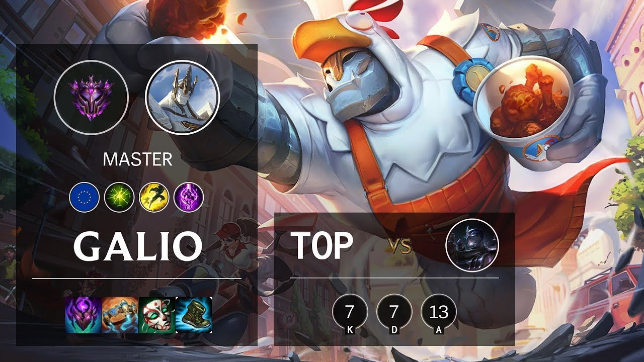 Galio Top vs Shen - EUW Master Patch 10.7