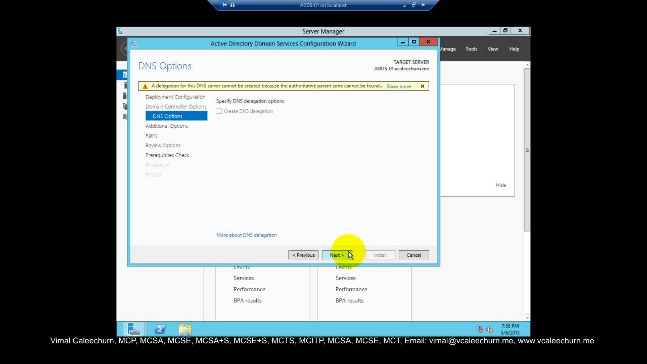 Install Windows Server 2012 Active Directory - YouTube