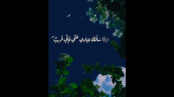 سورة البقرة آية {وَإِذَا سَأَلَكَ عِبَادِي عَنِّي فَإِنِّي قَرِيبٌ ۖ } بصوت الشيخ مشاري راشد