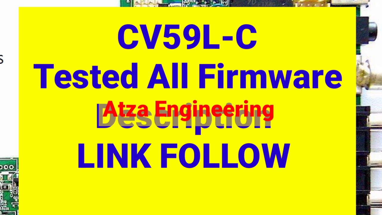 CV59L-C tested Firmware Free download - YouTube