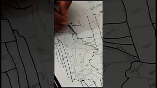 Village Map 🗺️ Tracing On tracing Paper 📄 #skills #amanat #shorts #map #naksha