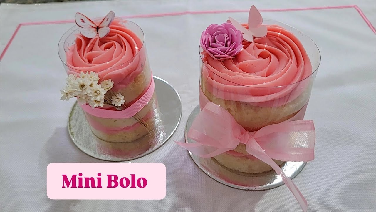 MINI BOLO PARA LEMBRANCINHA | AULA 17 COMPLETA | MINI NACKED CAKE| BOLO NO ACETATO 