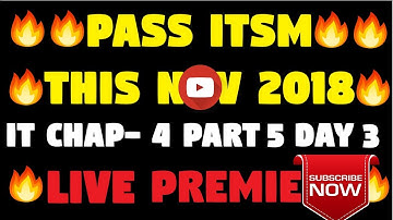 CA IPCC ITSM NOV 2018: PRACTICE MANUAL IT CHAPTER-04 PART 5 (FAST)