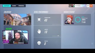Monster 40 Killstreak W Moira Highest Kill Record Overwatch 2 - Colloseo Gameplay W Commentary
