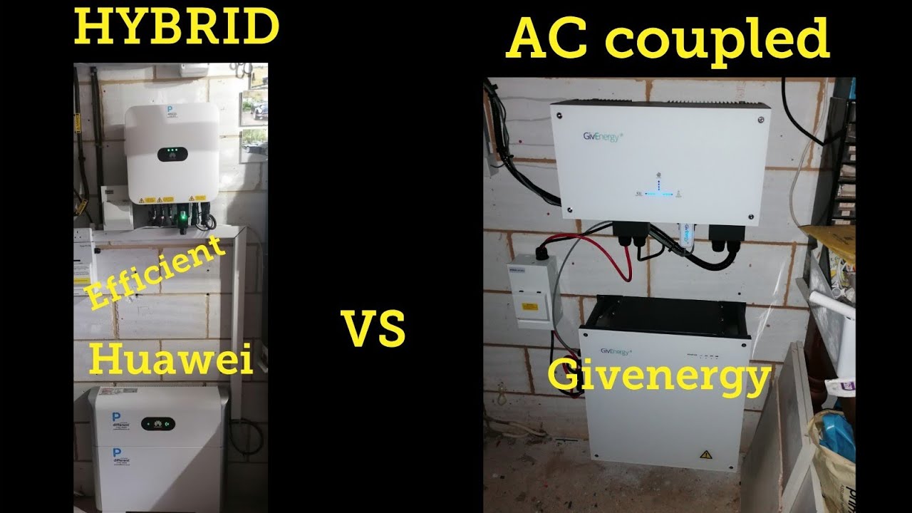 Hybrid Inverter vs AC coupled home storage solar battery - YouTube