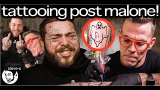 Post Malone and SteveO TATTOO EACH OTHER! | SteveO